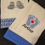 baby boy embroidered towels