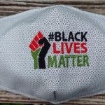 black lives matter embroidered mask