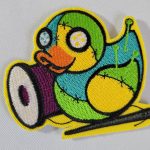 cool duck embroidered patch