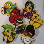 cool rubber duckies embroidered patches