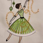 decorating girl embroidered logo