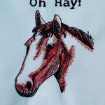 horse embroidered logo