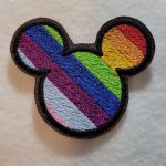 mouse ears embroidered patch