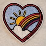 over the rainbow embroidered patch