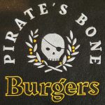 pirates bone burgers embroidered logo