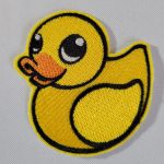 rubber ducky embroidered patch