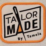 tailor made by tamela embroidered logo patch