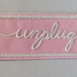 unplug embroidered patch